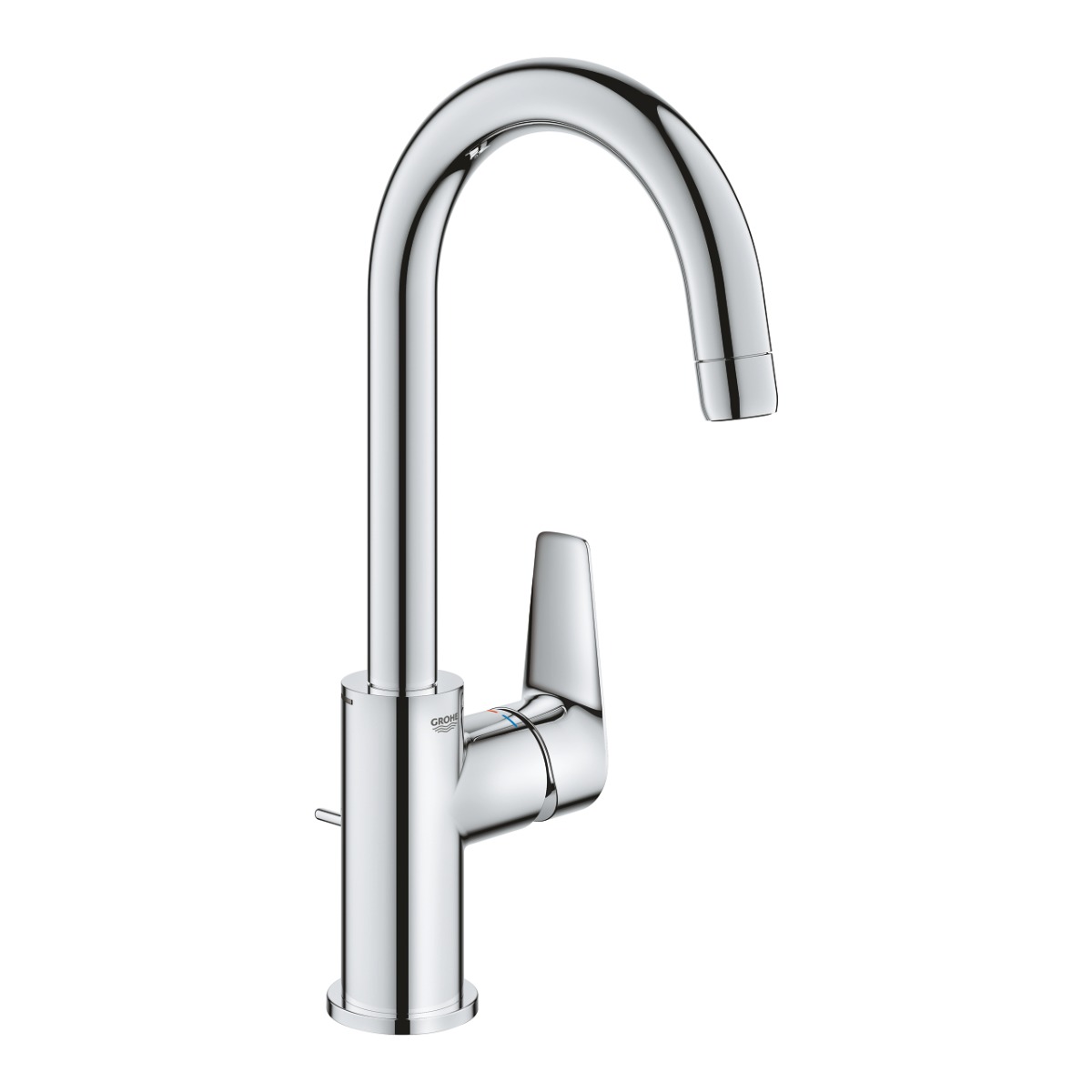 Baterie lavoar Grohe BauEdge, 3/8\'\', marimea L, monocomanda, pivotanta, crom - 23760001