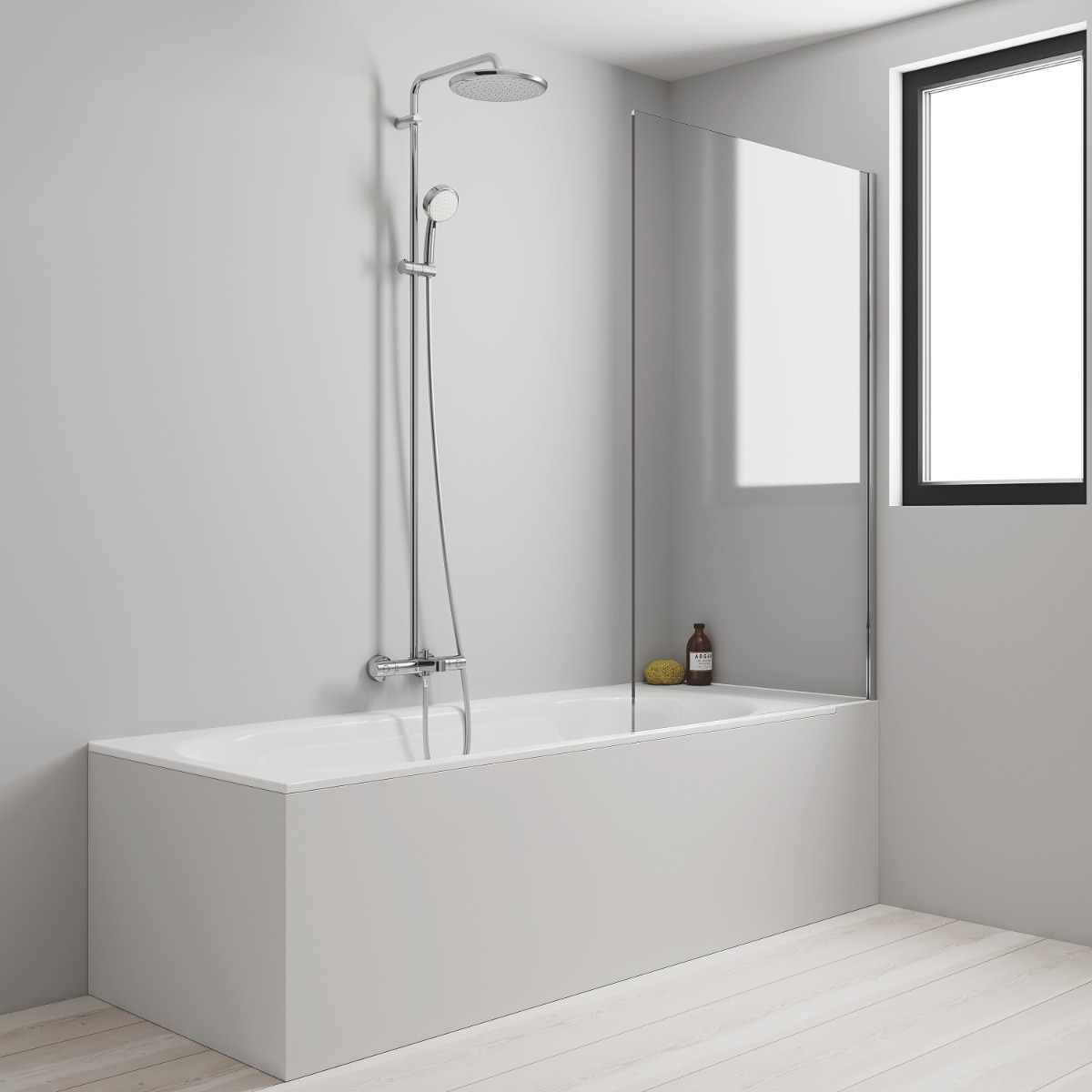 Sistem de cada Grohe Tempesta Cosmopolitan 250, 1/2\'\', aparent, termostat, 2 jeturi, crom - 26672000