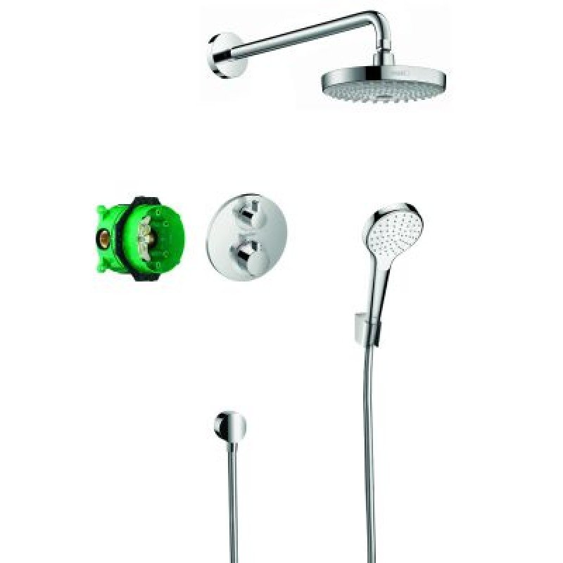 Sistem dus incastrat termostatic Hansgrohe Design Croma Select S/Ecostat S - 27295000