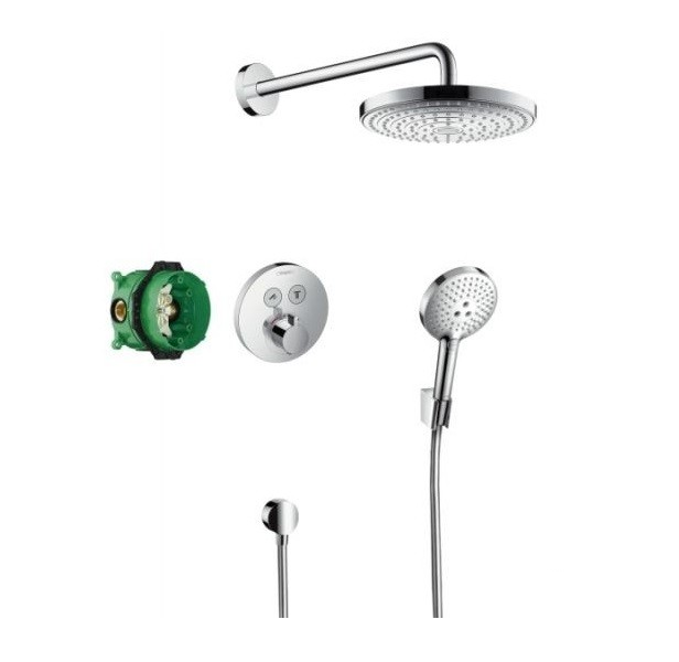 Sistem de dus incastrat termostatat Hansgrohe Design Raindance Select/S Shower Select, crom- 27297000