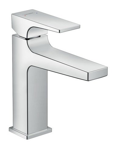 Baterie lavoar Hansgrohe Metropol 110, ventil push-open, crom - 32507000