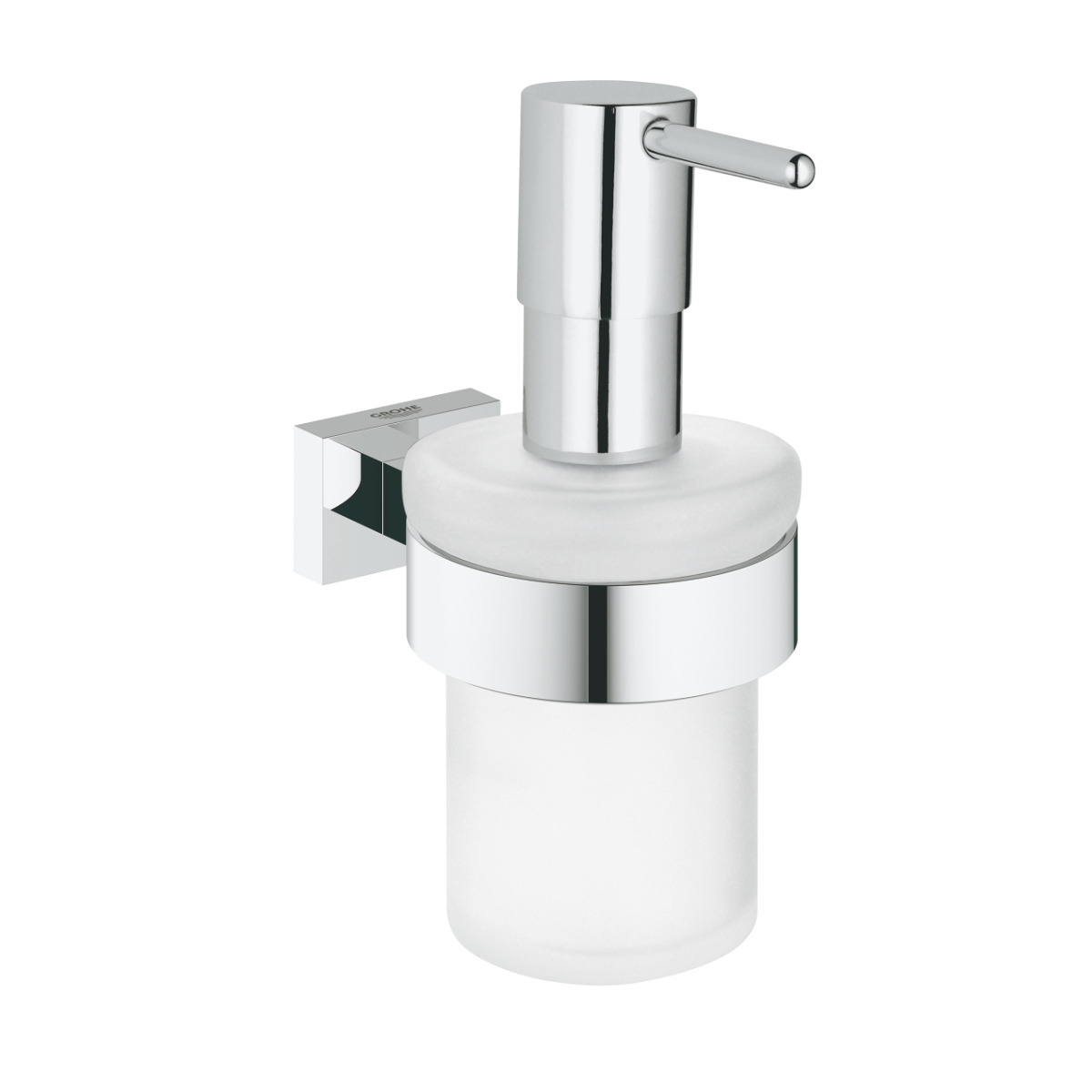 Dispenser sapun lichid Grohe Essentials Cube, cu suport, Crom-40756001